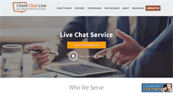 Desktop Screenshot of clientchatlive.com